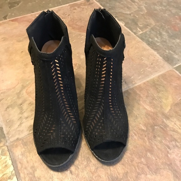 New in Box! Perforated black booties - Picture 5 of 6
